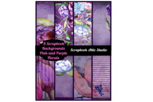 8 Purple and Pink Floral Scrapbook Pages: Elevating Digital and Physical Memory Keeping