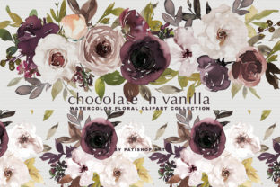 Chocolate Vanilla Watercolor Floral: Elevating Warm-Toned Design Projects