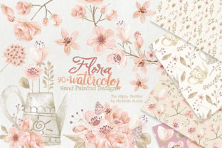 Elevating Creative Projects with Watercolor Floral Clipart Orange Peach