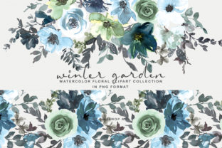 Elevating Digital Aesthetics: The Strategic Value of the Icy Blue Watercolor Floral Clipart Set