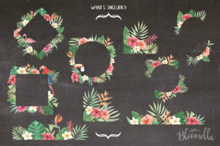 Elevating Digital Design with High-Quality Tropical Watercolor Frame Sets