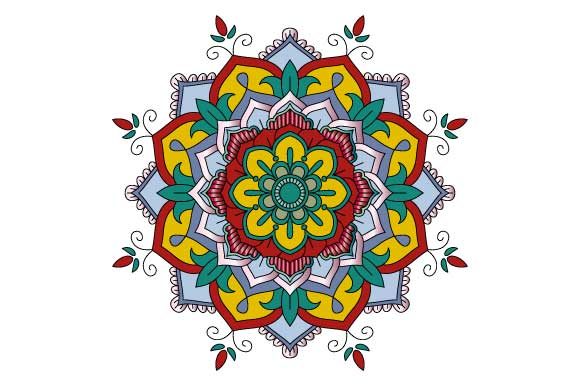 Evaluating the Floral Mandala Ornament Colored for Professional Design Workflows