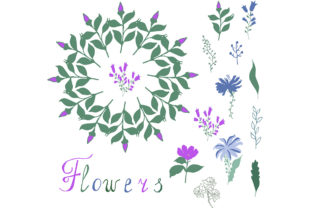 Floral Elements for Your Design on White: Evaluating Stylized Vector Assets