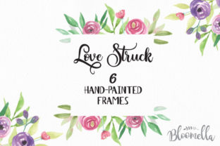 Floral Watercolor Frames for Design
