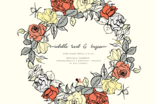 Hand Sketched Floral Clipart Collection Guide
