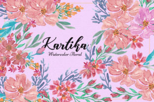 Kartika Watercolor Floral: Elevating Creative Projects with Hand-Painted Authenticity