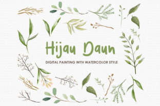 Mastering Organic Design with the Hijau Daun Watercolor Floral Style