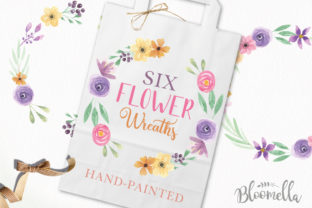 Pretty Floral Wreaths Watercolor Flowers for Real-World Design Projects