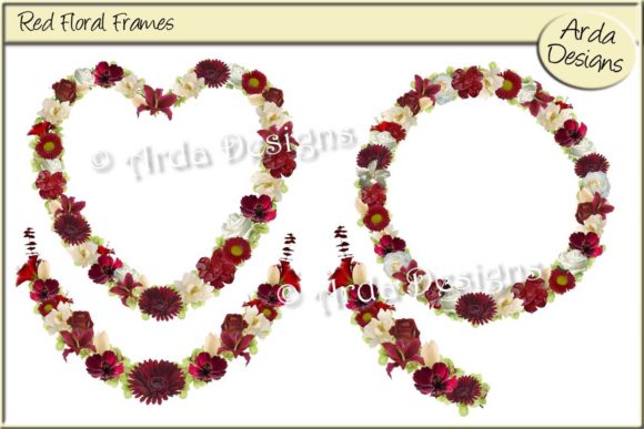 Red Floral Frames: Design Uses for Every Creator