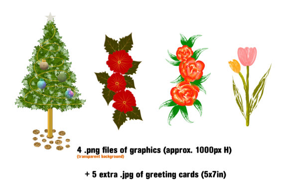 Set of Floral Graphics and Cards: Integrating Digital Assets into Creative Workflows
