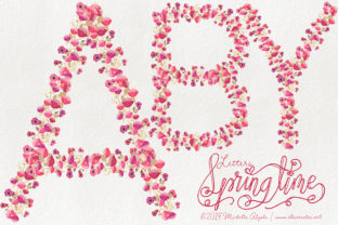 Springtime 03 Red Pink Floral Letters: Creative Uses