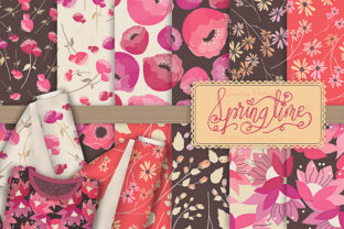 Springtime 03 Red Pink Floral Pattern: A Versatile Asset for Creative and Commercial Projects