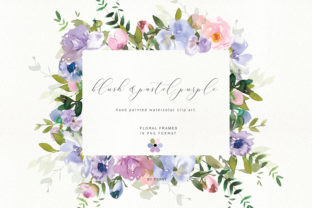Watercolor Floral Clipart Blush Purple: Integrating Soft Aesthetics into Professional Design Workflows