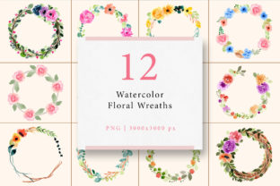 Watercolor Floral Wreaths Vol.1: Creative Uses