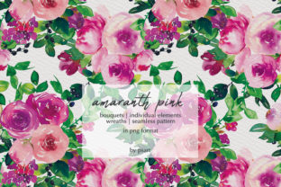 Watercolor Pink Floral Collection for Creative Projects