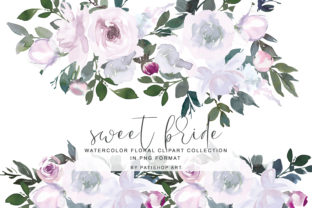 White Pink Watercolor Floral Clipart Set: Elevating Modern Design with Botanical Elegance