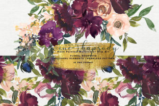 Wine and Blush Floral Clipart Collection: A Practical Asset Review
